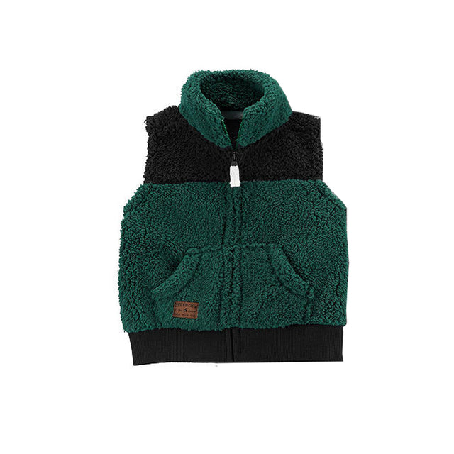 Image for Kids Girl Color Block Vest,Green