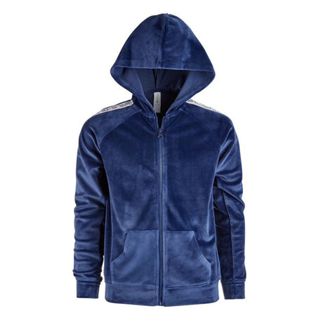 Image for Kids Girl Velour Zip-Up Hoodie,Navy