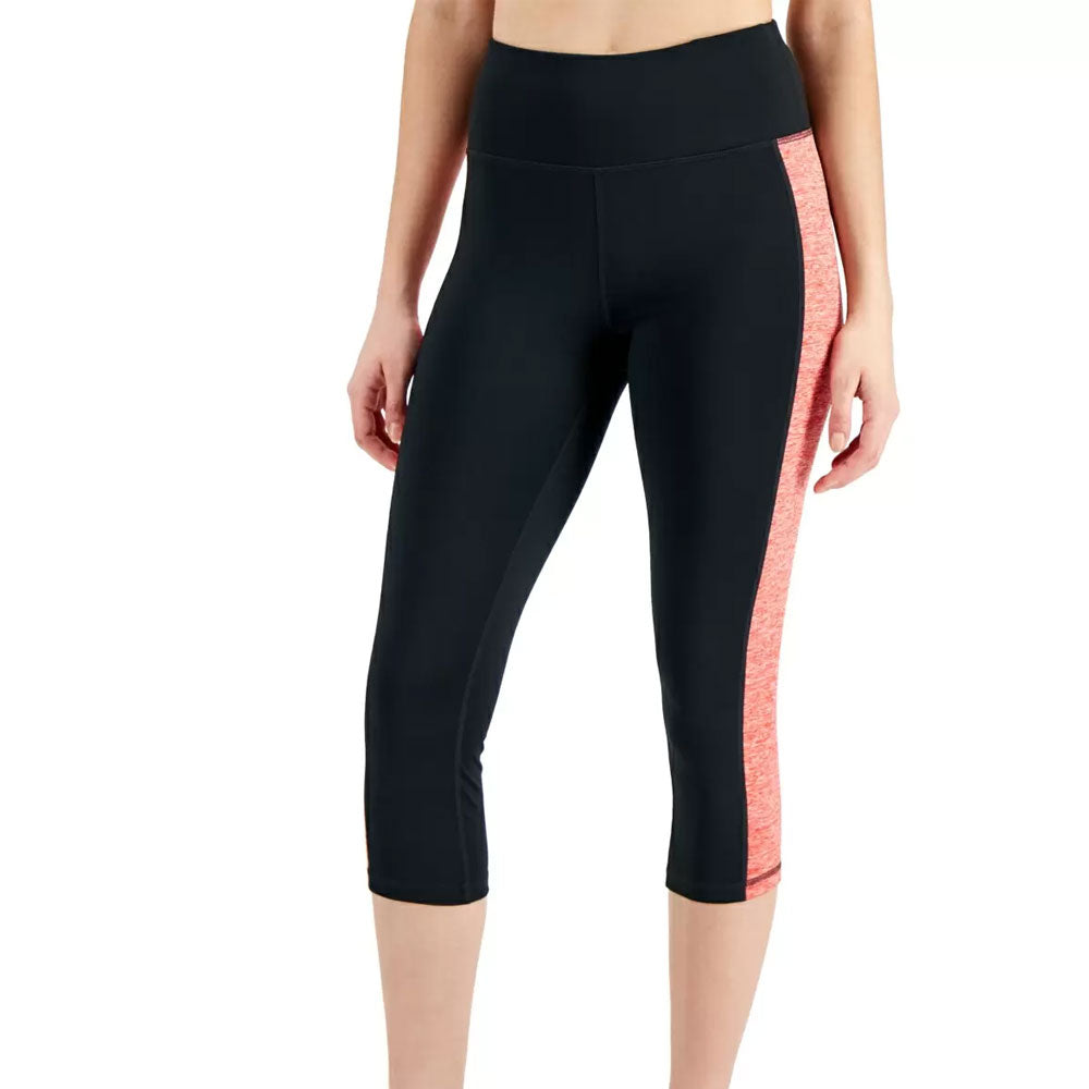 Image for Women's Essentials Colorblocked Cropped Leggings,Black