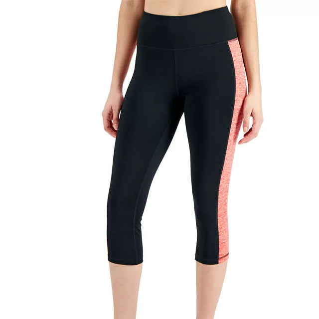 Image for Women's Essentials Colorblocked Cropped Leggings,Black