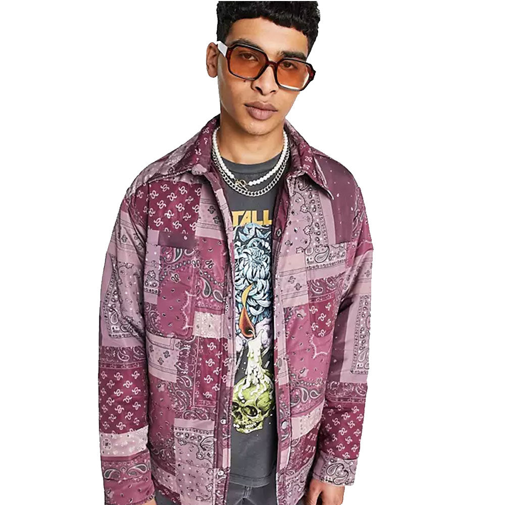 Image for Men's Printed Jacket,Multi