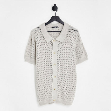 Image for Men's Fleece Knitted Top,Greige