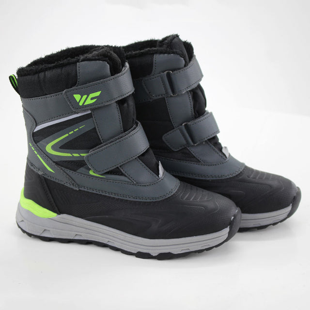 Image for Kids Boy Rubber Flur In Side Boots,Dark Grey