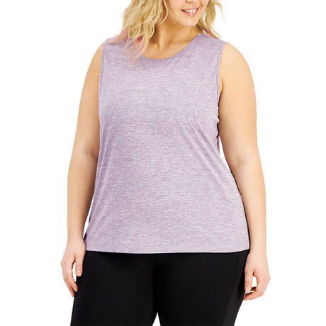 Image for Women's Plain Keyhole-Back Tank Top,Light Purple