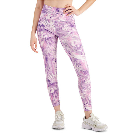 Image for Women's Compression Printed Side-Pocket Leggings,Purple