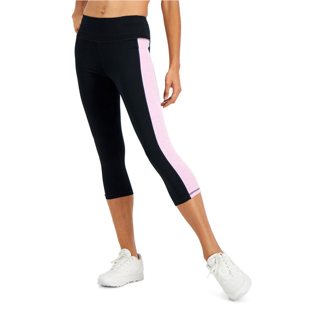 Image for Women's Essentials Colorblocked Cropped Leggings,Black