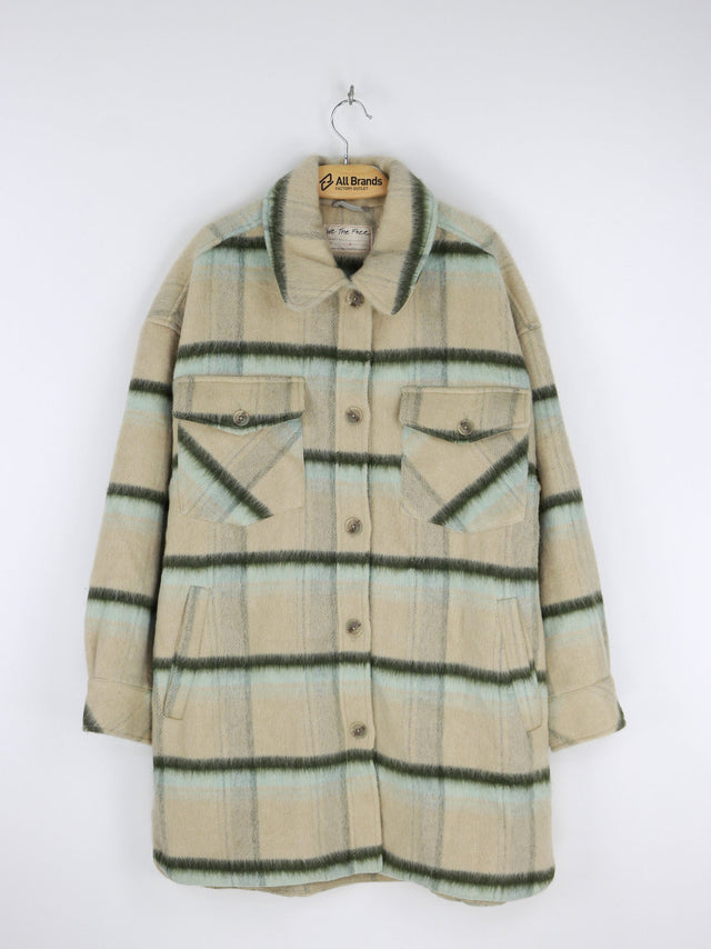 Image for Women's Vienna Brushed Wool Shirt Jacket,Beige