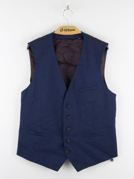 Image for Men's Textured Vests,Navy