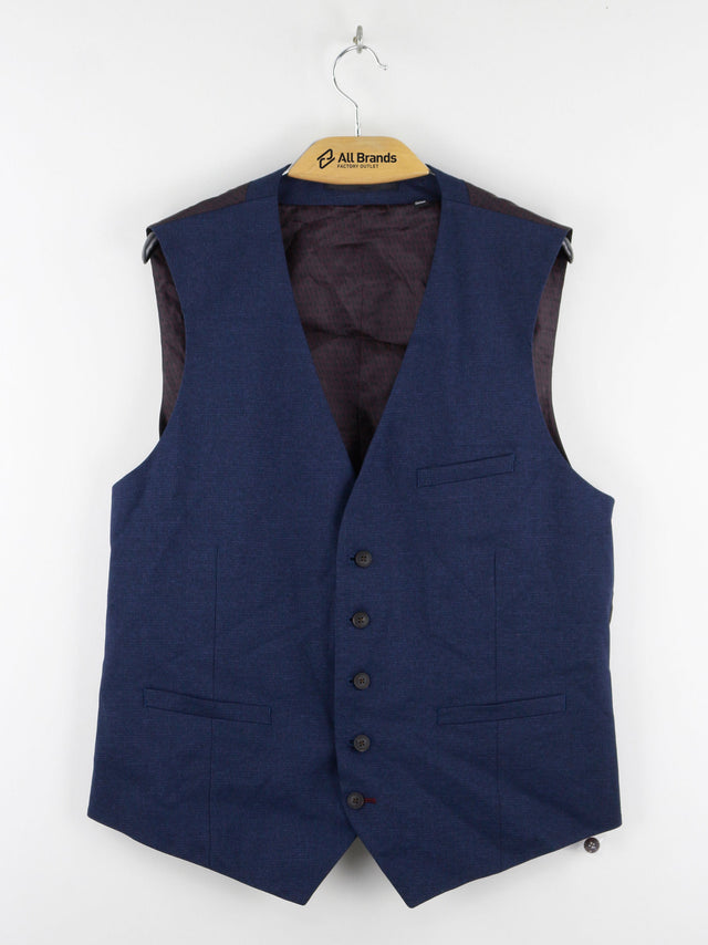 Image for Men's Textured Vests,Navy