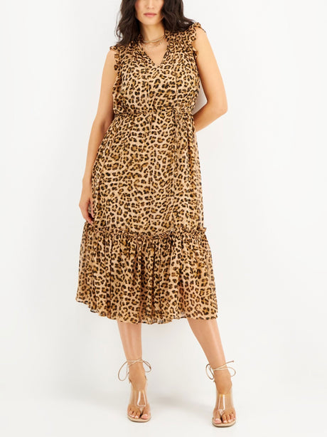 Image for Women's Tiger Printed Dress ,Multi