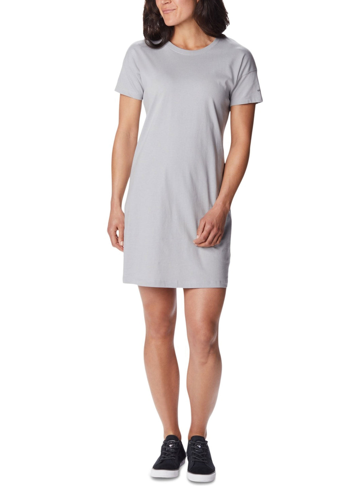 Image for Women's Plain Solid Short Dress, Grey