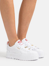 Image for Women's Logo Brand Leather Shoes,White