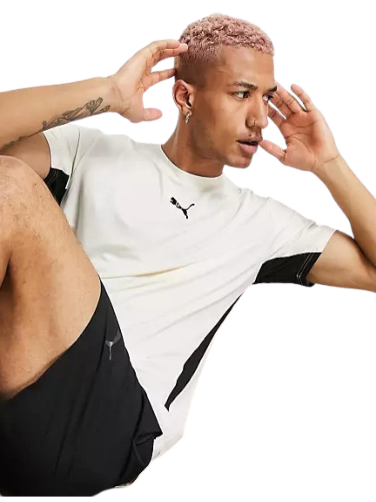 Image for Men's Color Block Sport Top,Beige