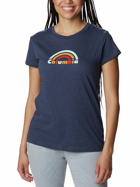 Image for Women's Brand Logo Printed Sport Top,Navy