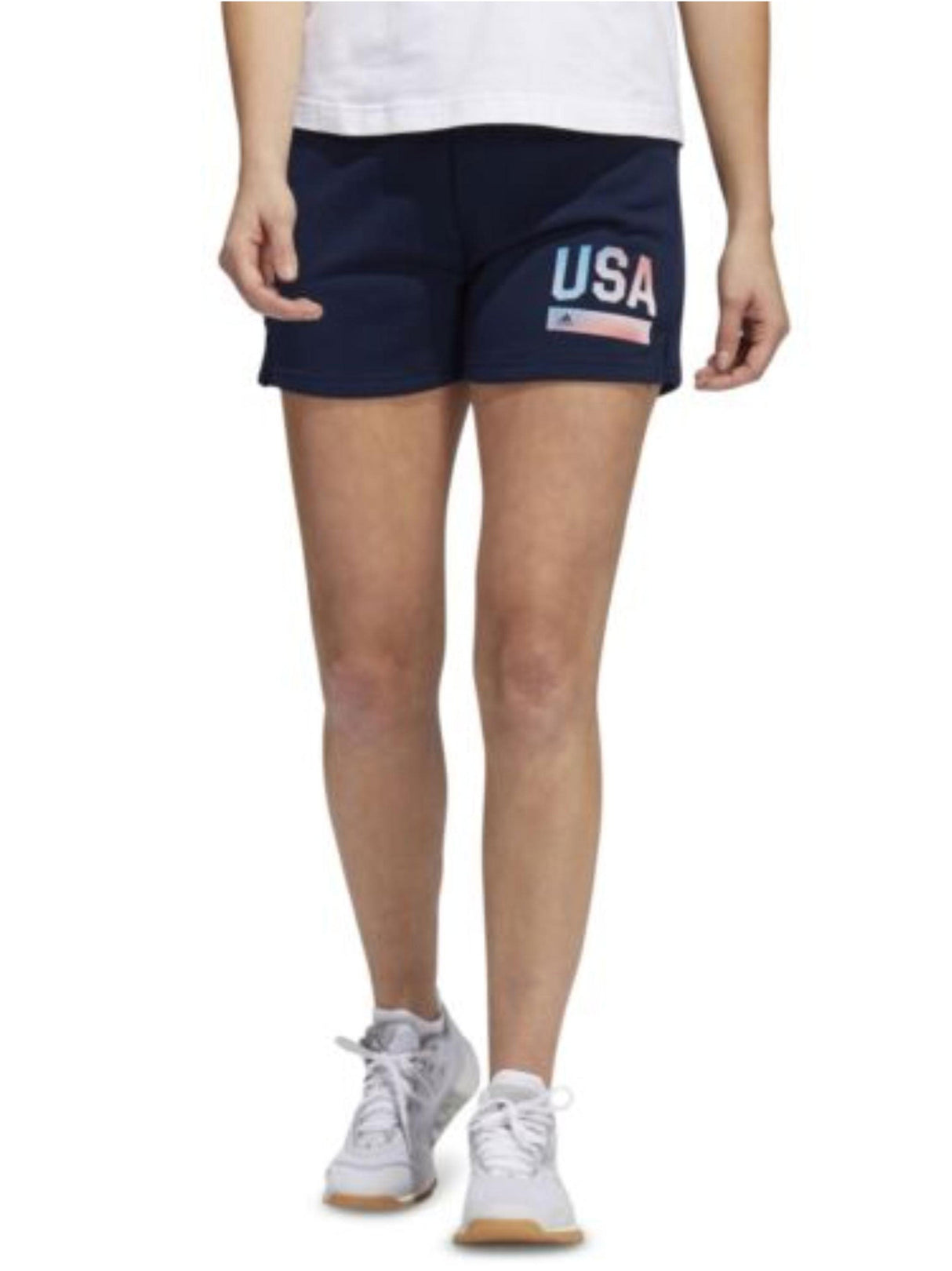 Image for Women's Brand Logo Graphic Printed Sport Short,Navy