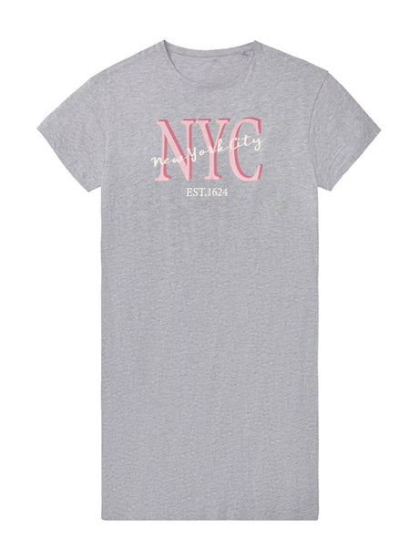 Image for Women's Graphic Print Short Dress,Grey