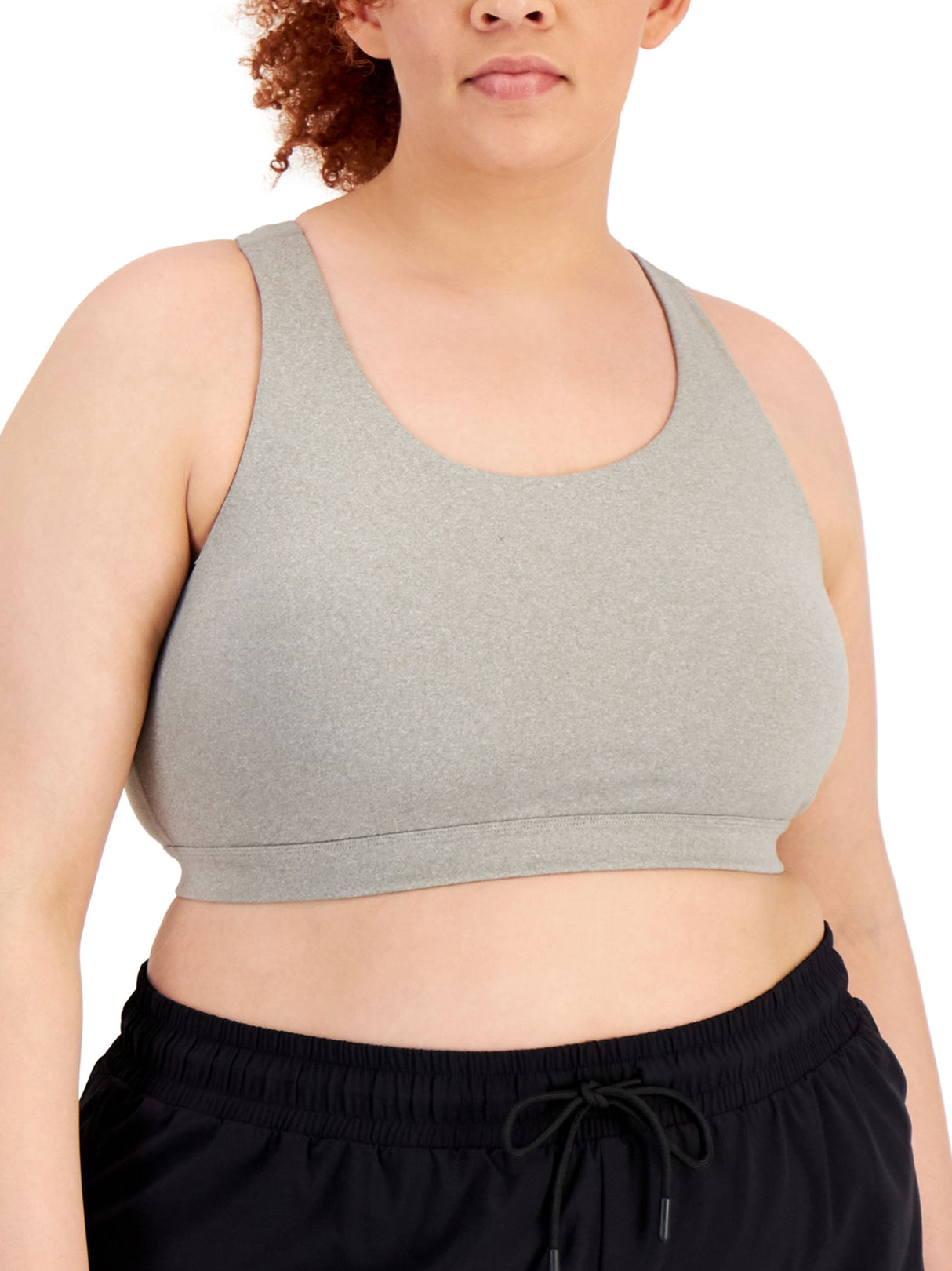 Image for Women's Plain Solid Sport Bra,Grey