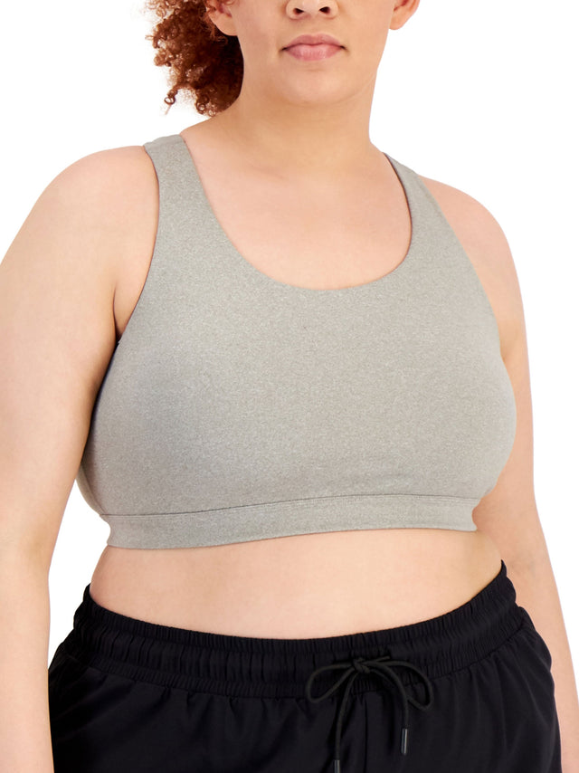 Image for Women's Plain Solid Sport Bra,Grey
