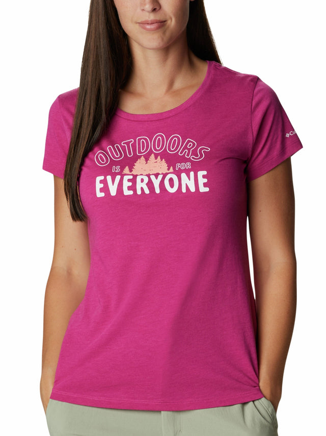 Image for Women's Graphic Printed Sport Top,Fuchsia