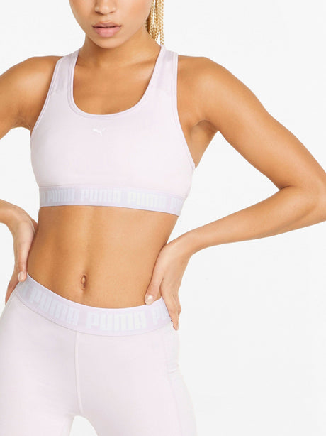 Image for Women's Brand Logo Printed Sport Bra,Light Purple