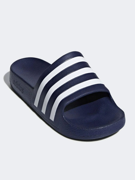 Image for Women's Striped Slide,Navy/White