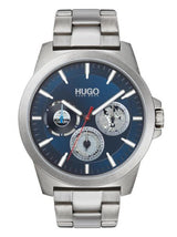 Image for Hugo Twist Men'S Quartz Watch, Silver & Blue