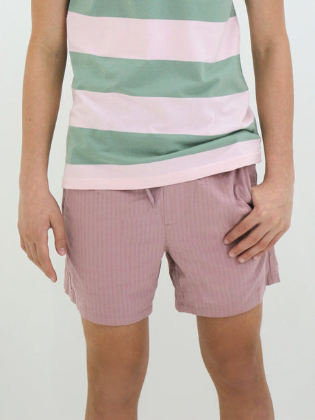 Image for Men's Textured Pull On Short,Nude Pink