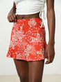 Image for Women's Floral Printed Skirt,Brick