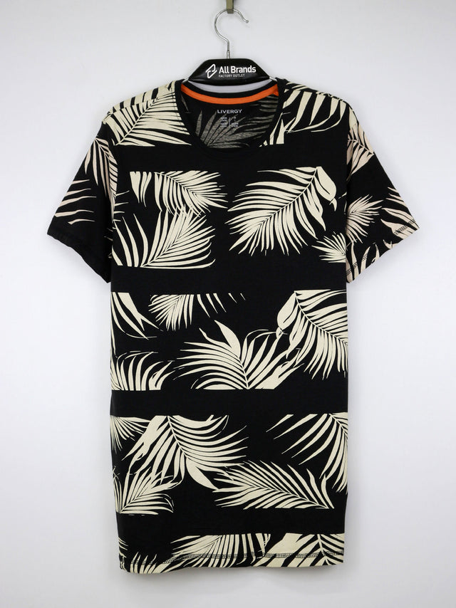 Image for Men's Graphic Printed Top,Black