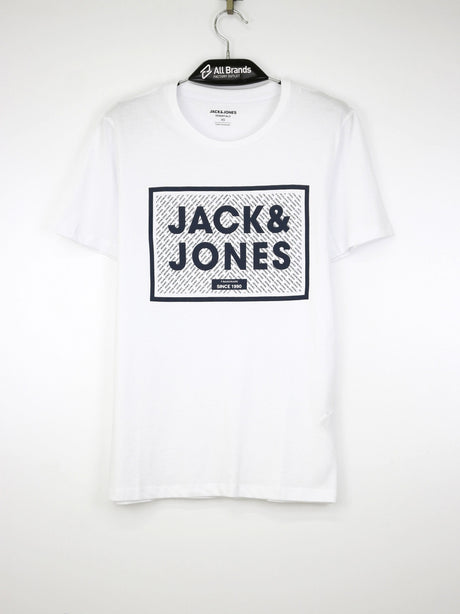 Image for Men's Brand Logo Printed T-Shirt,White