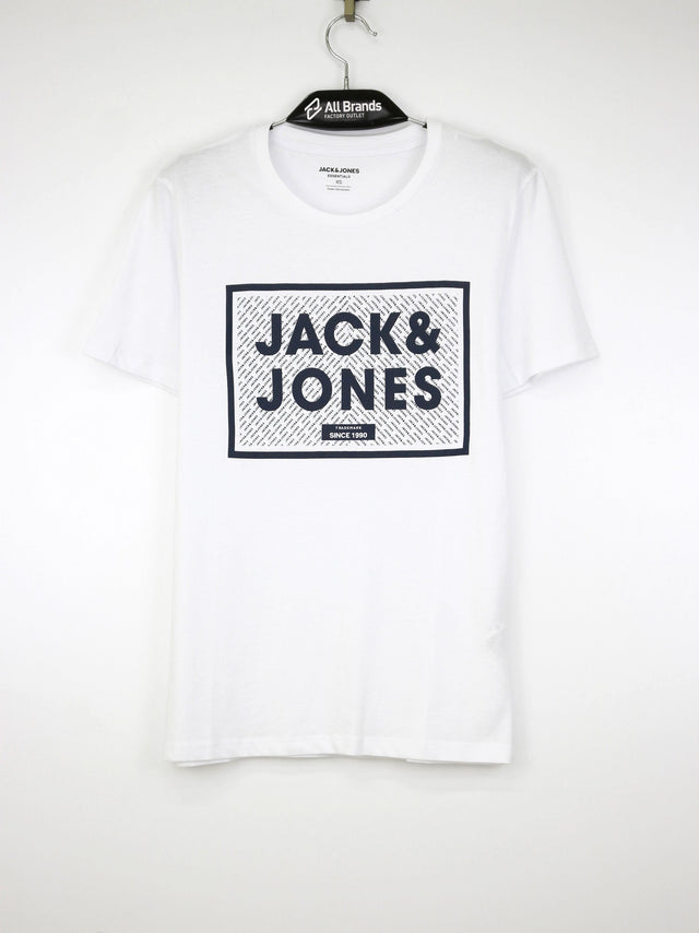 Image for Men's Brand Logo Printed T-Shirt,White