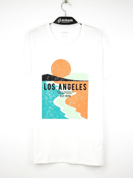 Image for Men's Graphic Printed Top,White