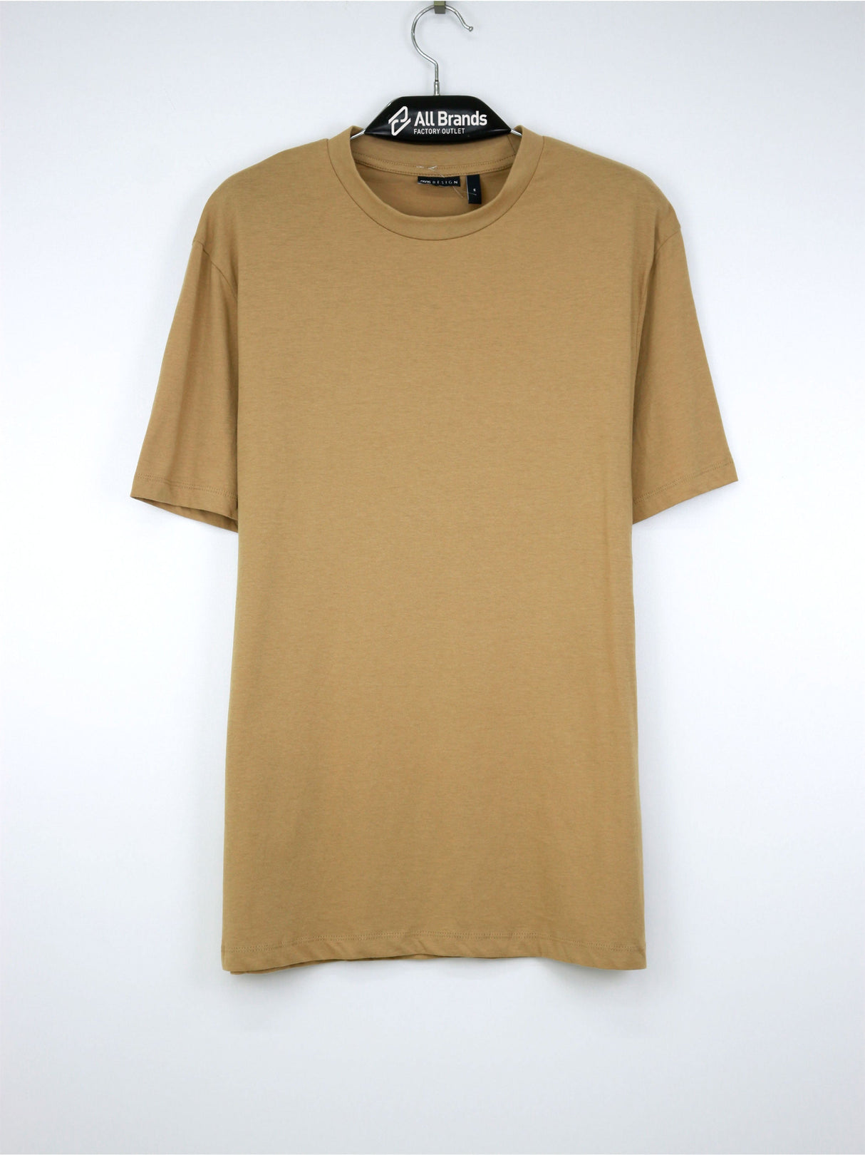 Image for Men's Plain Solid T-Shirt,Light Brown