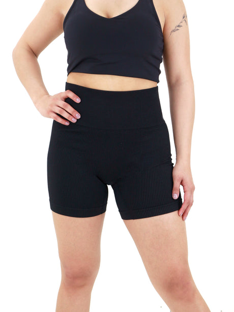 Image for Women's Ribbed Sport Short,Black