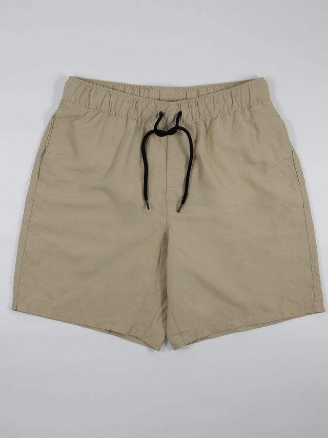 Image for Men's Plain Solid Swim Short,Beige