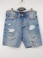 Image for Men's Ripped Loose Fit Denim Short,Light Blue