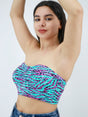 Image for Women's Strapless Graphic Printed Top,Multi