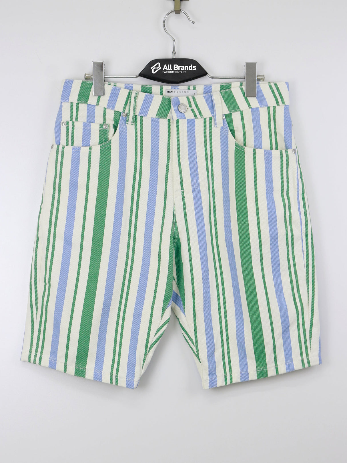 Image for Men's Striped Denim Short,Multi