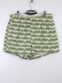 Image for Women's Graphic Printed Mini Short,Green