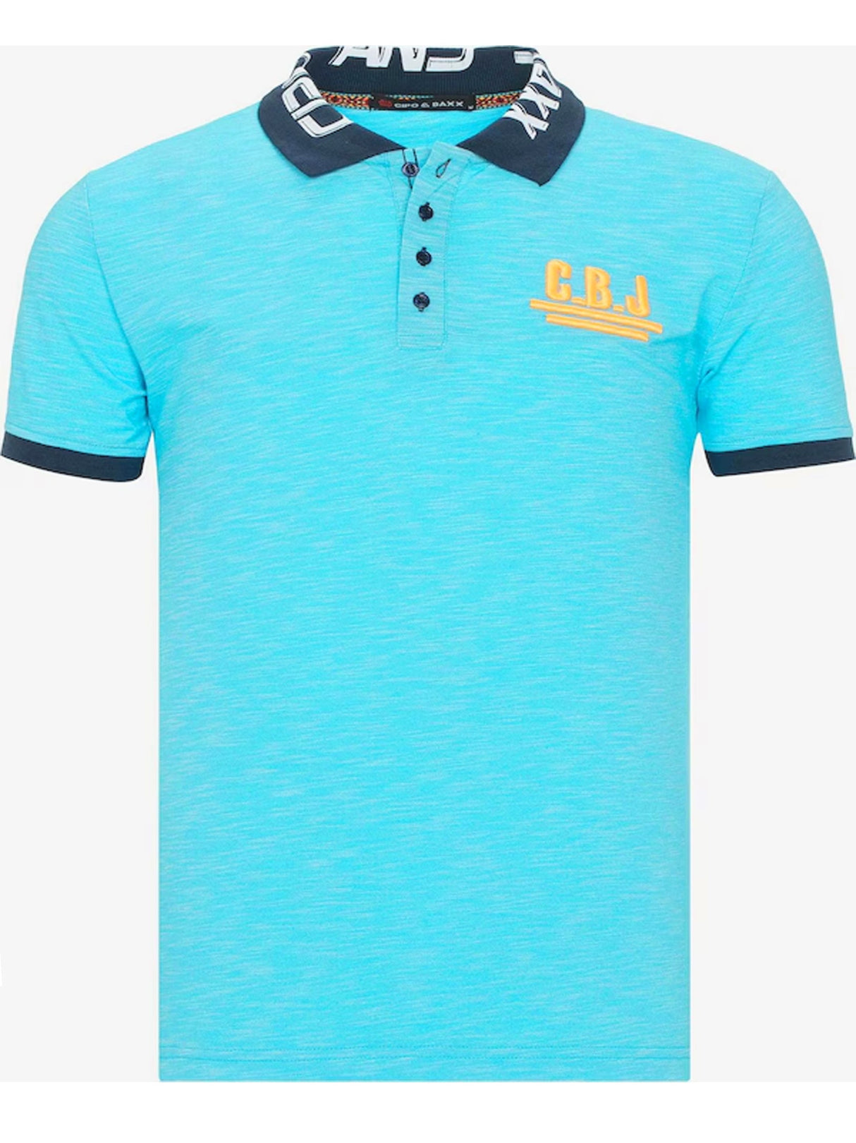 Image for Men's Brand Logo Embroidered Polo Shirt,Blue