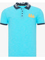 Image for Men's Brand Logo Embroidered Polo Shirt,Blue