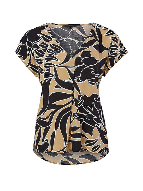 Image for Women's Patterned V-Neck Top,Multi