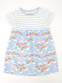 Image for Kids Girl Striped/Rainbow Printed Dress,Multi