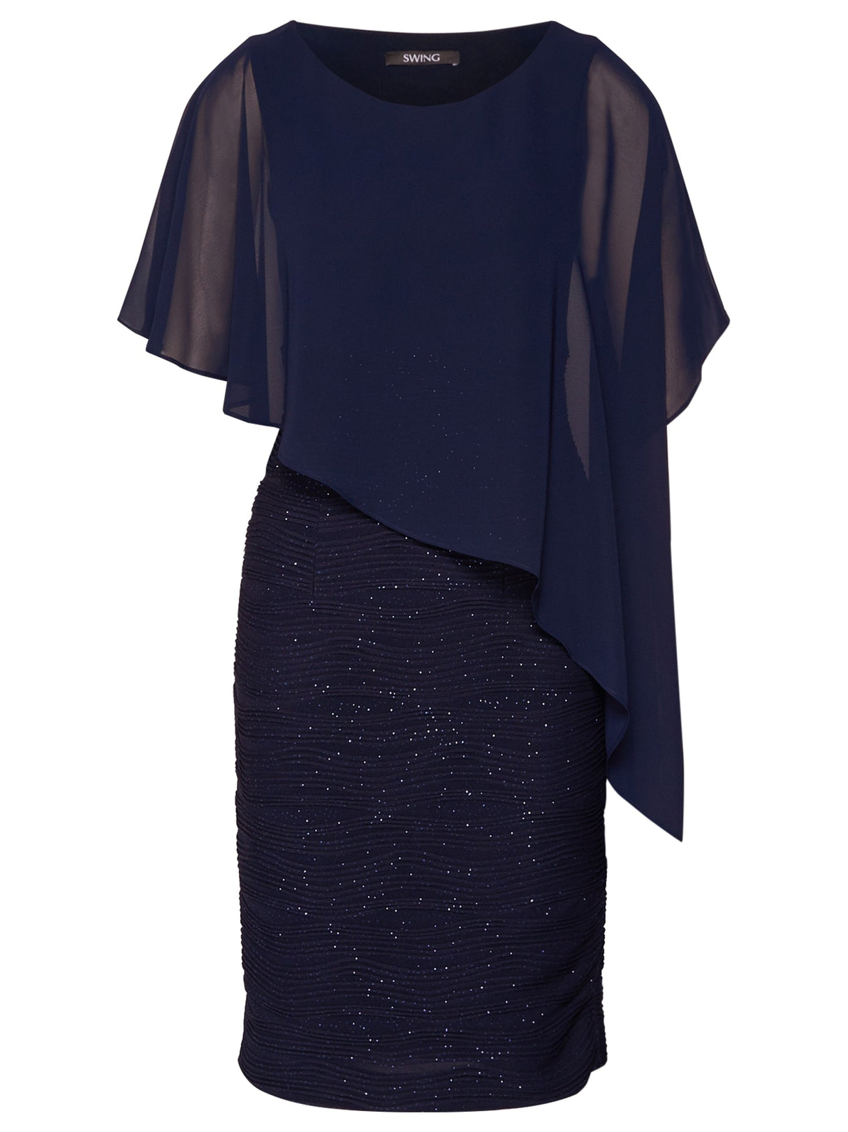 Image for Women's Brilliant Details Mesh Dress,Navy