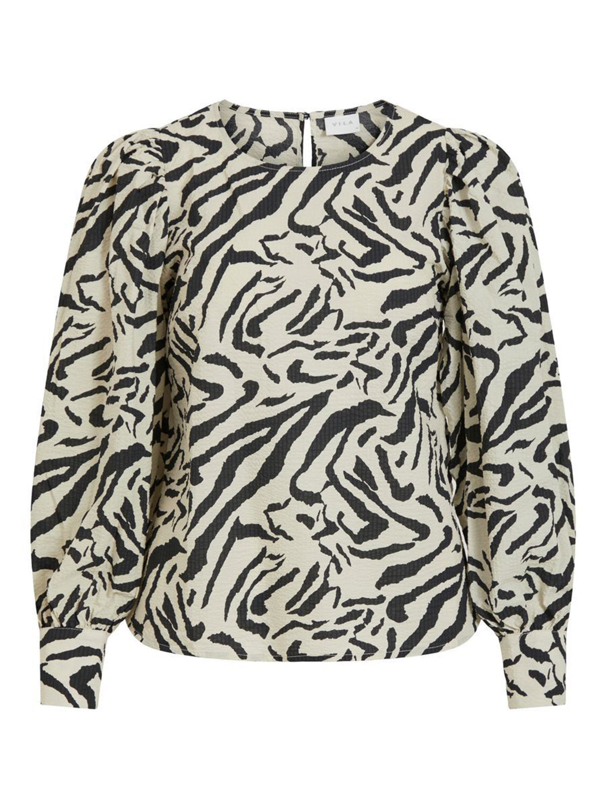 Image for Women's Zebra Printed Blouse,Beige