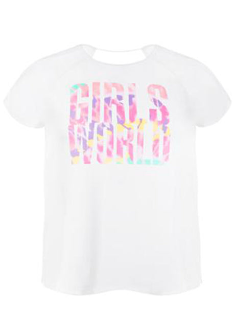 Image for Kids Girl Graphic Printed Top,White