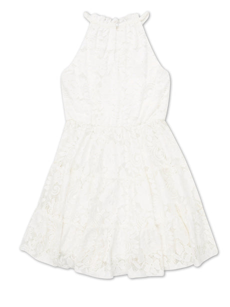Image for Kids Girl Floral Lace Dress,White