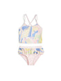 Image for Kid's Girl 2 Pcs Tie Dye Top & Bottom Bikini Set,Mullti