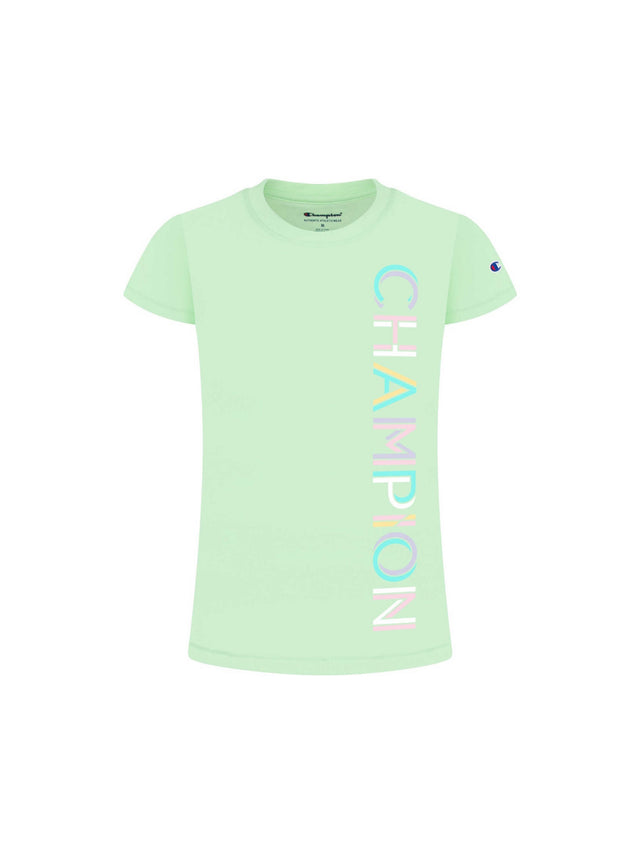 Image for Kid's Girl Brand Logo Printed T-Shirt,Light Green