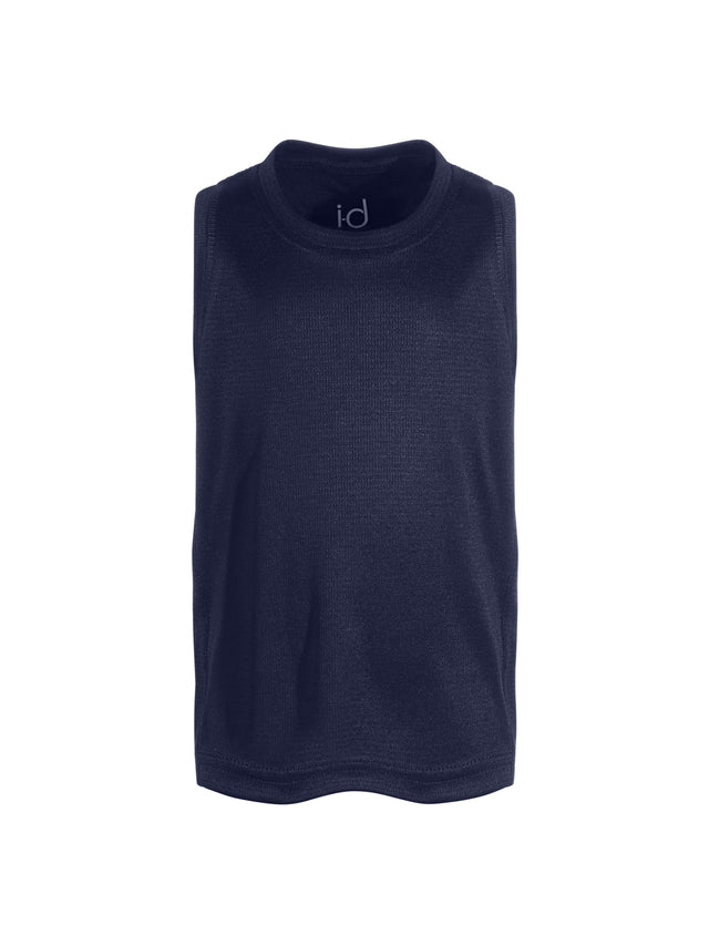 Image for Kid's Boy Plain Solid Sport Tank Top,Navy Blue